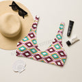 Baha Ranch Yeehaw Aztec Print Bikini Top