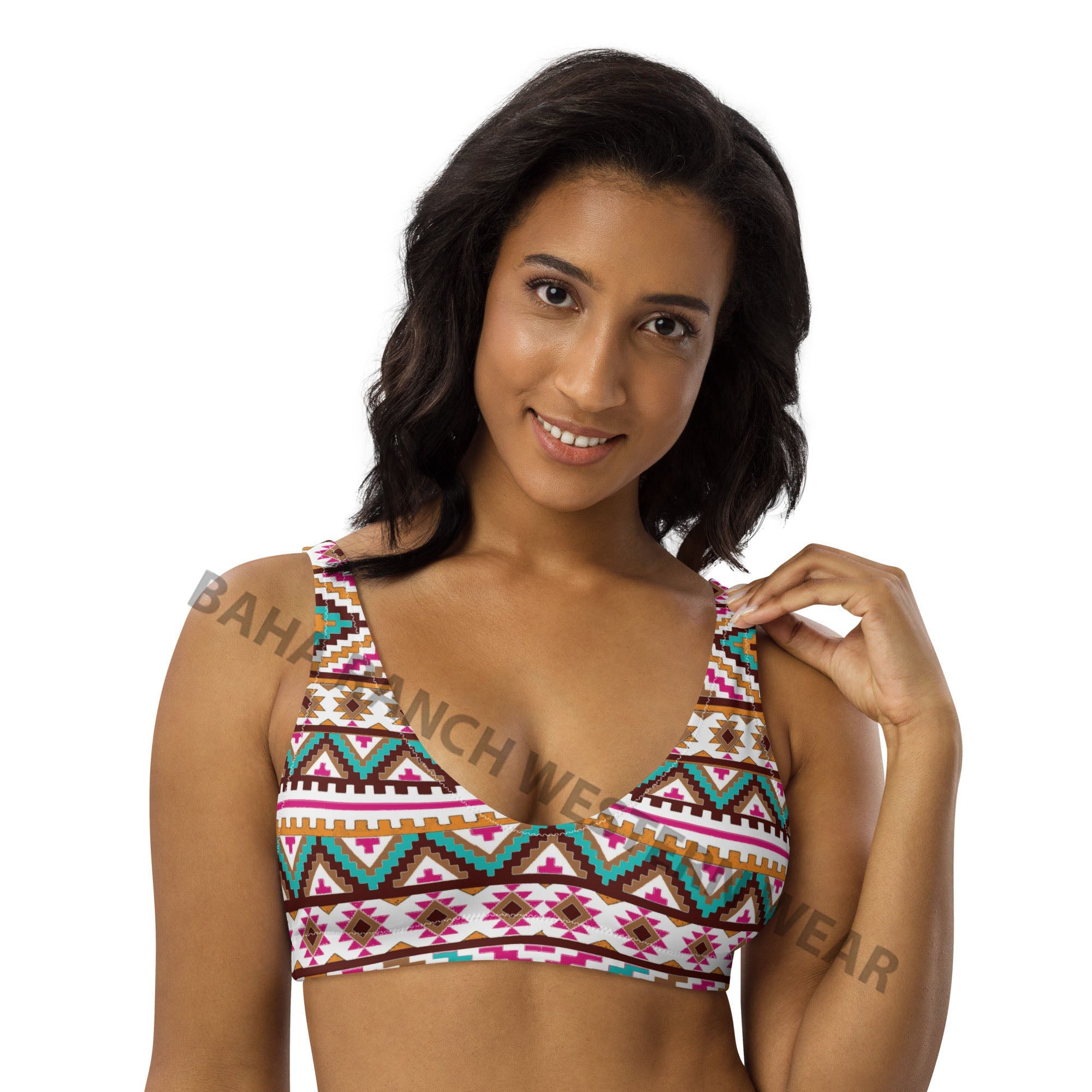 Baha Ranch Yeehaw Multi Aztec Bikini Top
