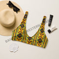 Baha Ranch Yeehaw Mustard Aztec Bikini Top