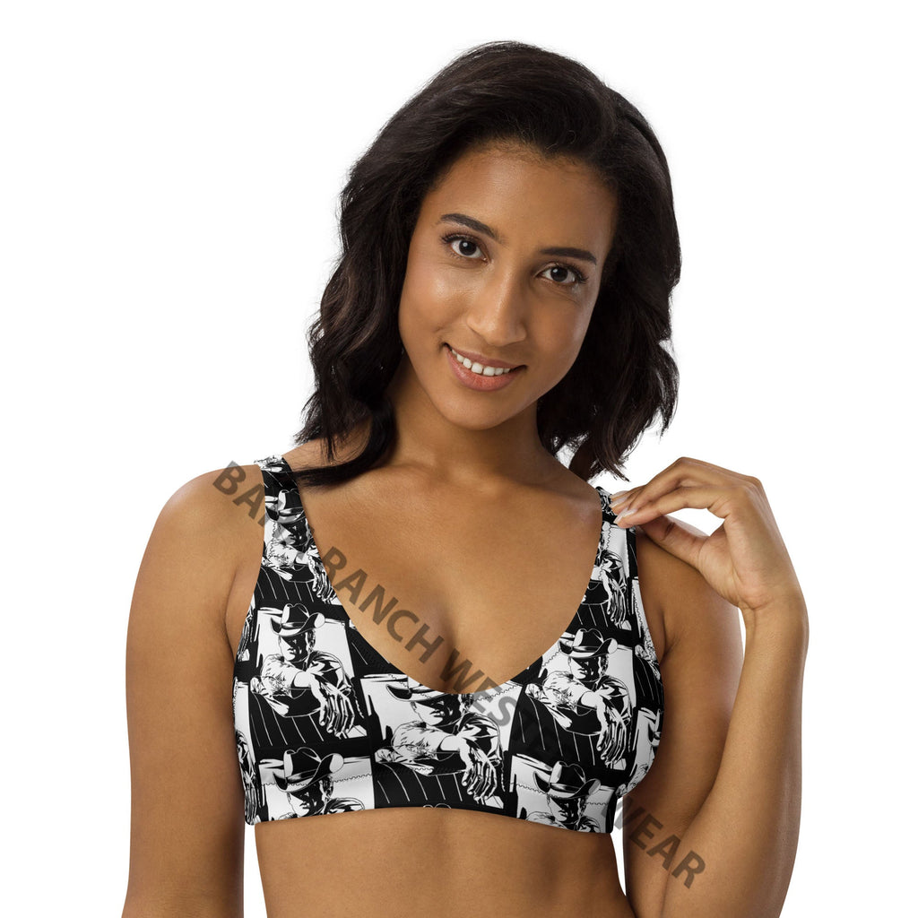 Baha Ranch Yeehaw Vintage Cowboy Bikini Top