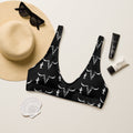 Baha Ranch Yeehaw White Bullhead Cactus Bikini Top