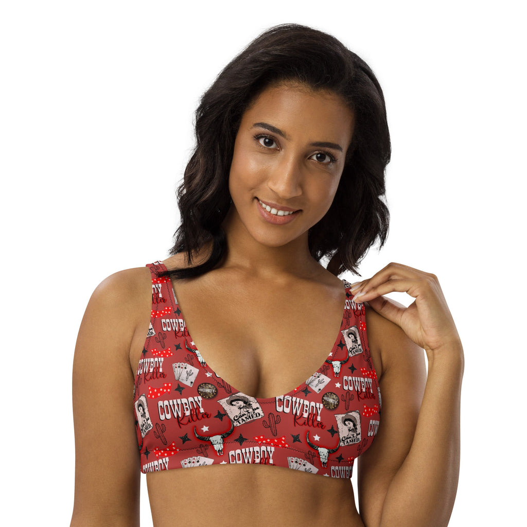 Baha Ranch Yeehaw Cowboy Killer Bikini Top