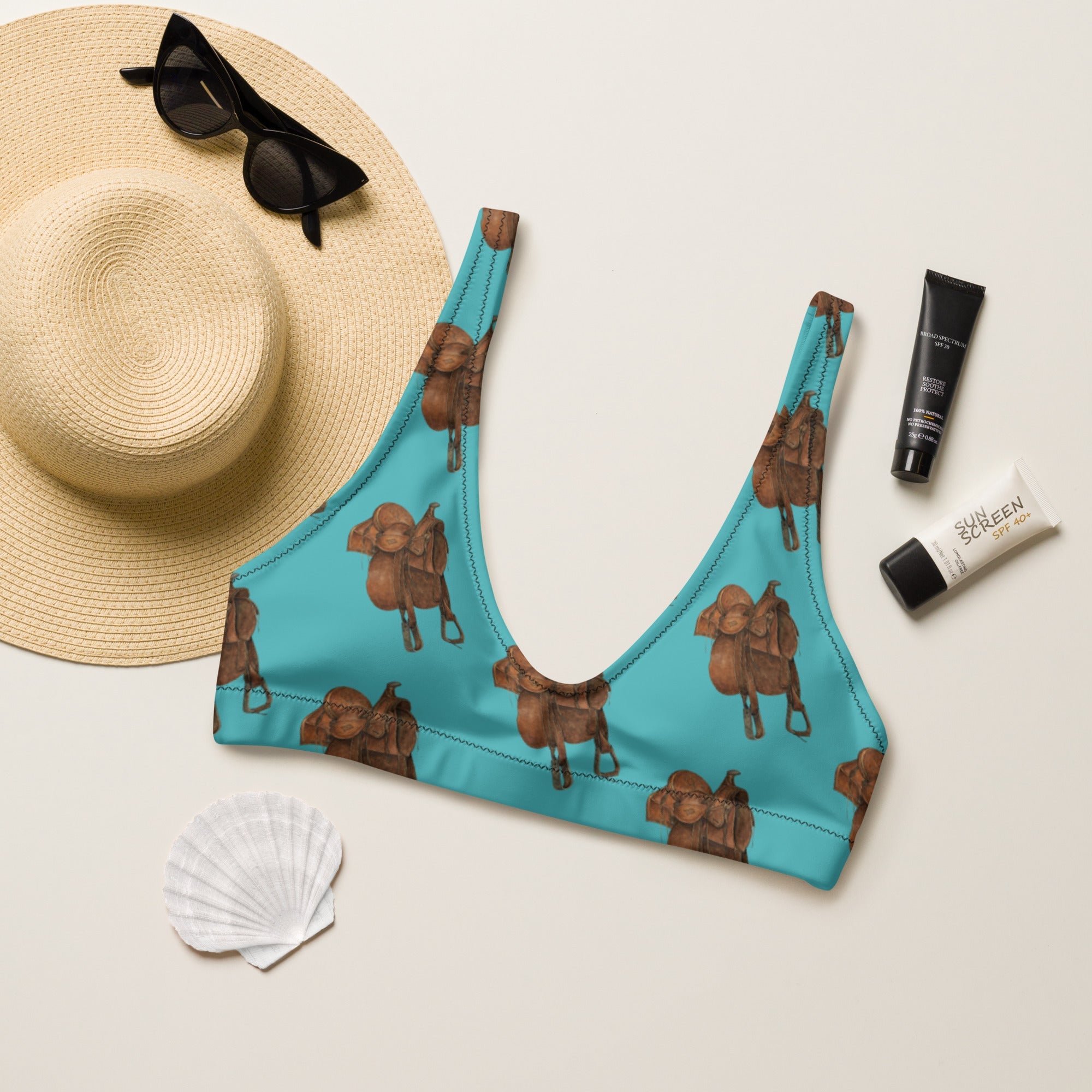 Baha Ranch Yeehaw Saddle Up Bikini Top
