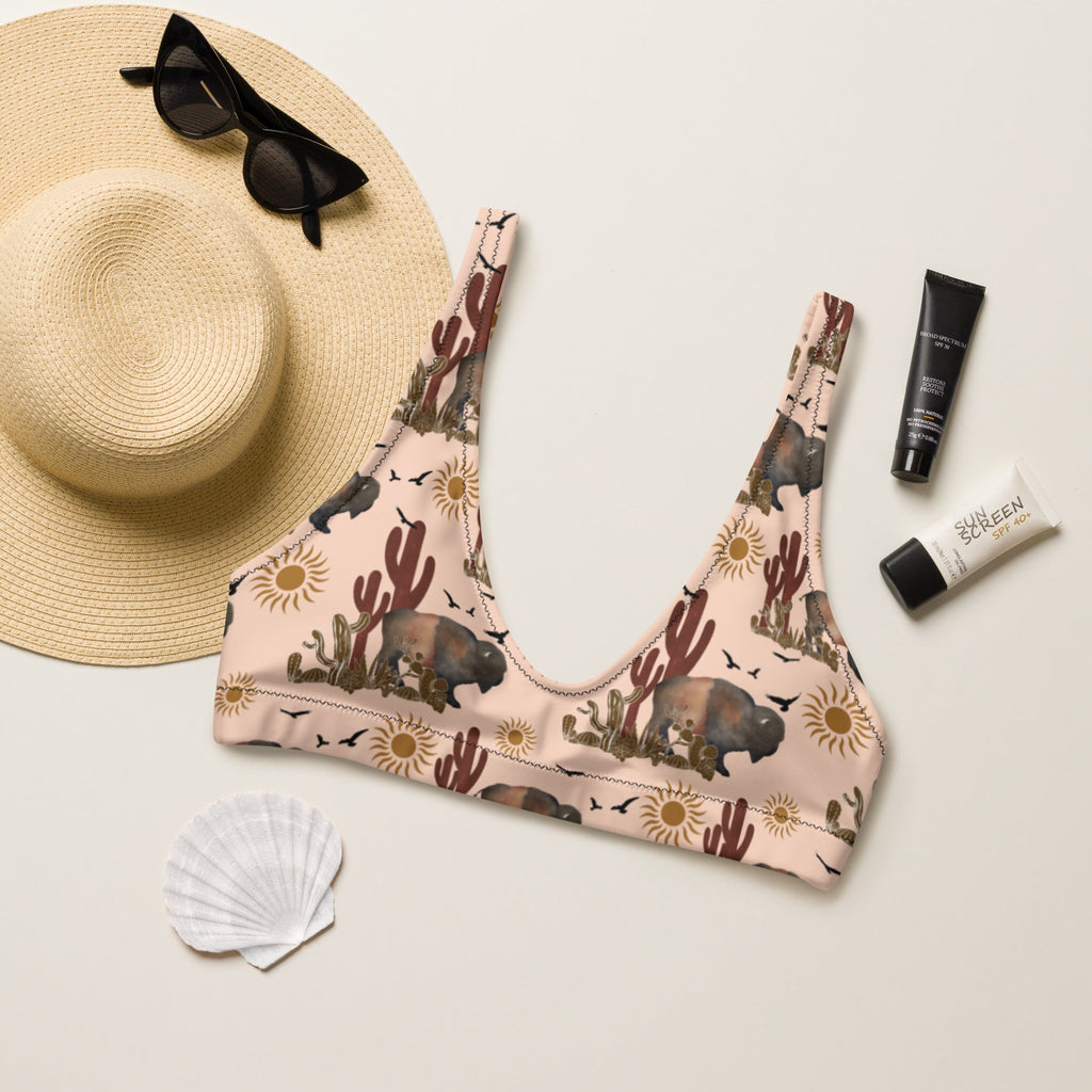 Baha Ranch Yeehaw Desert Bison Bikini Top