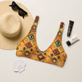 Baha Ranch Yeehaw Golden Aztec Bikini Top