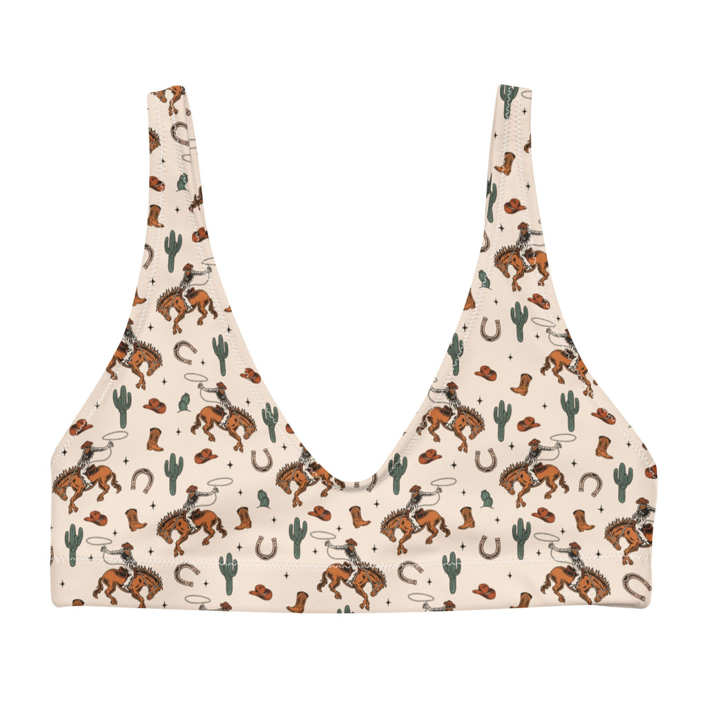 Baha Ranch Yeehaw Rodeo Cowboy Bikini Top