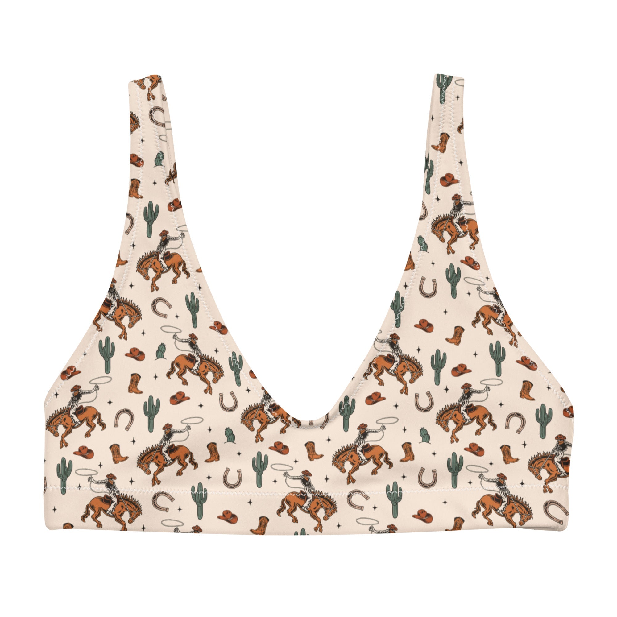 Baha Ranch Yeehaw Rodeo Cowboy Bikini Top