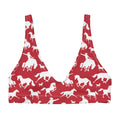 Baha Ranch Yeehaw Red Rodeo Cowboy Bikini Top