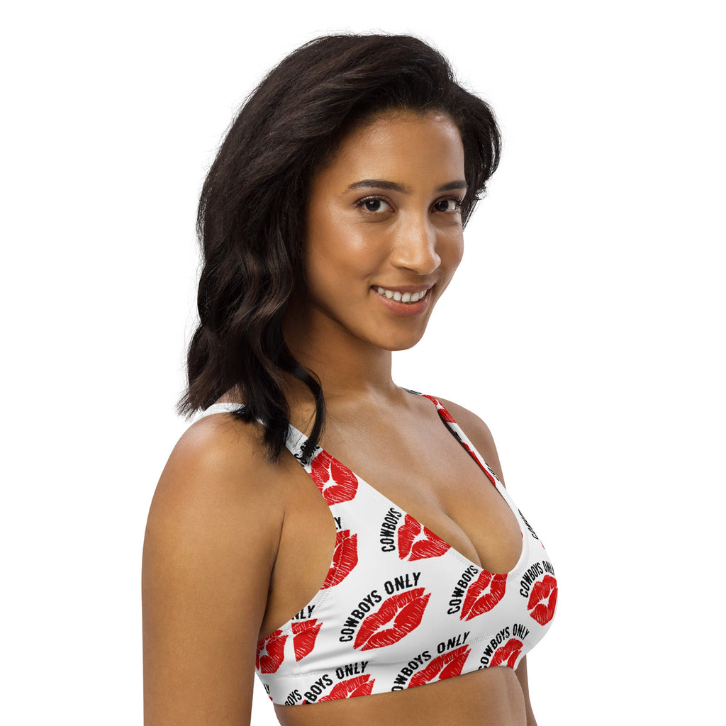 Baha Ranch Yeehaw Cowboys Only Bikini Top