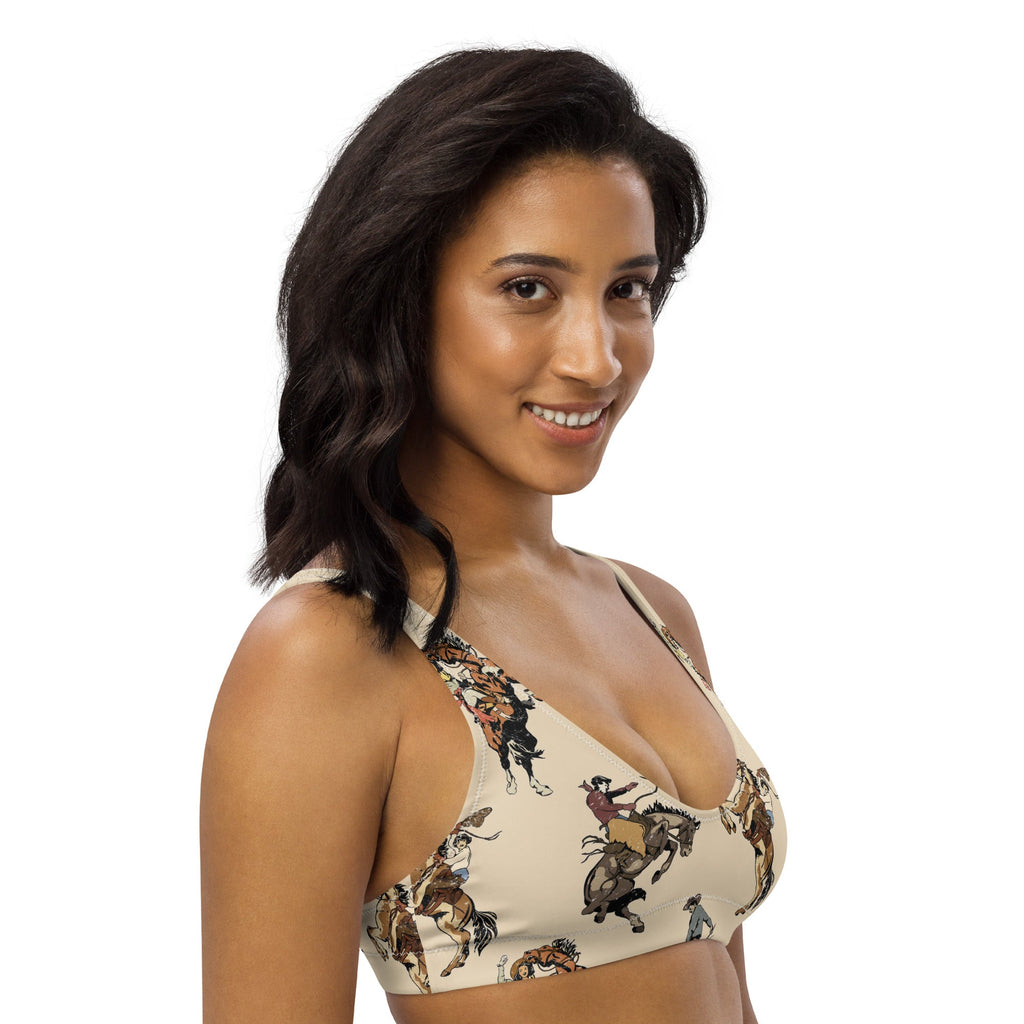 Baha Ranch Yeehaw Vintage Cowgirl Bikini Top