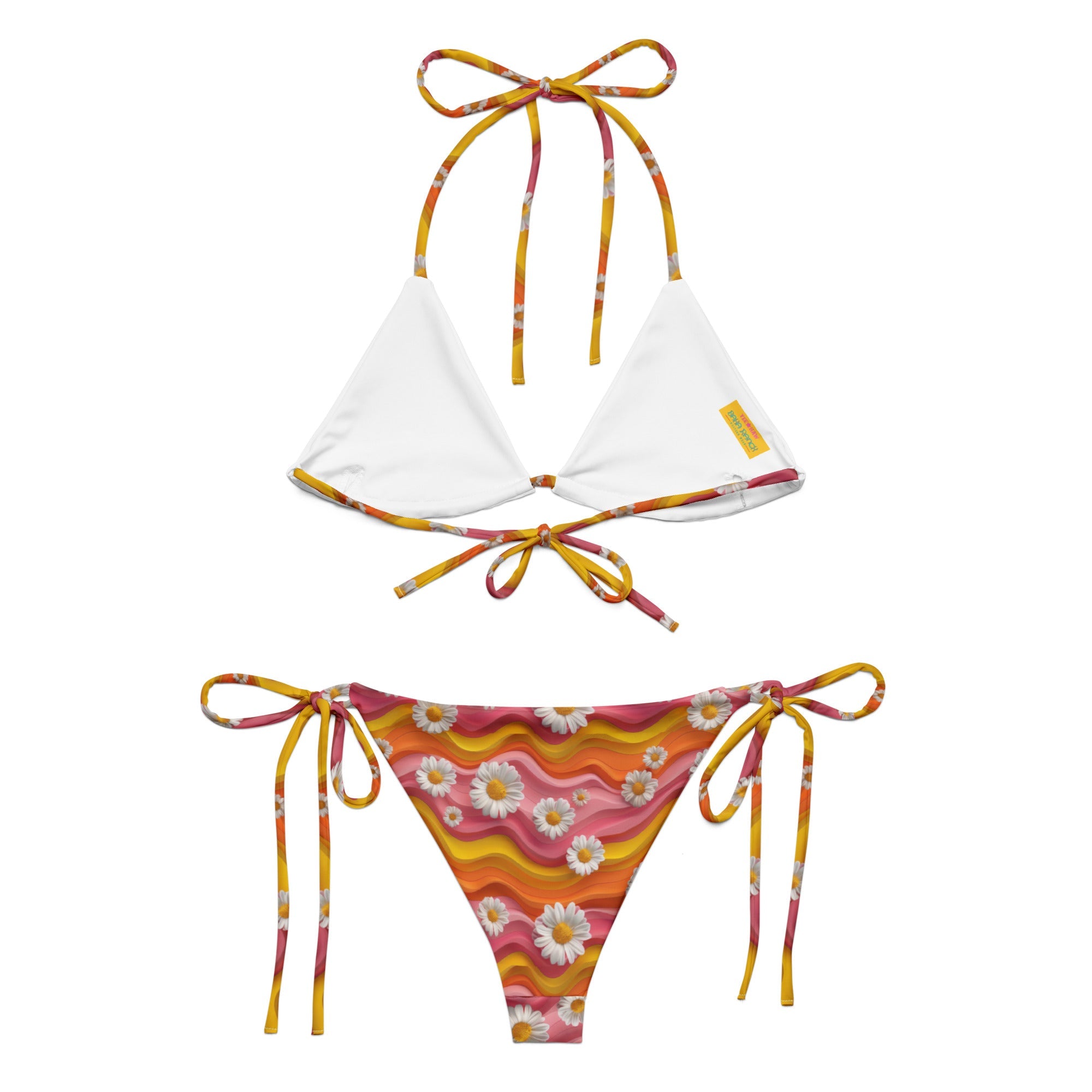 Baha Ranch Yeehaw Groovy Floral String Bikini
