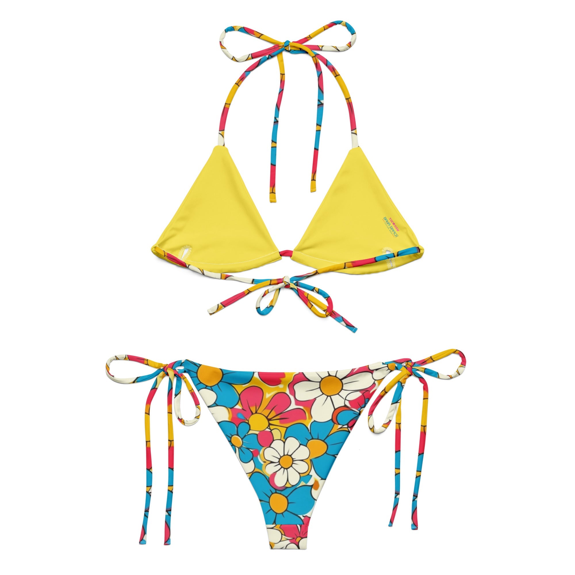 Baha Ranch Yeehaw Flower Child Retro String Bikini