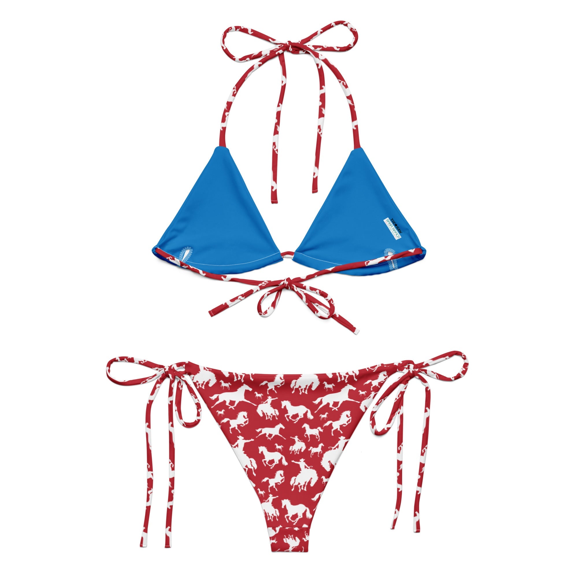 Baha Ranch Yeehaw Red Rodeo Cowboy String Bikini