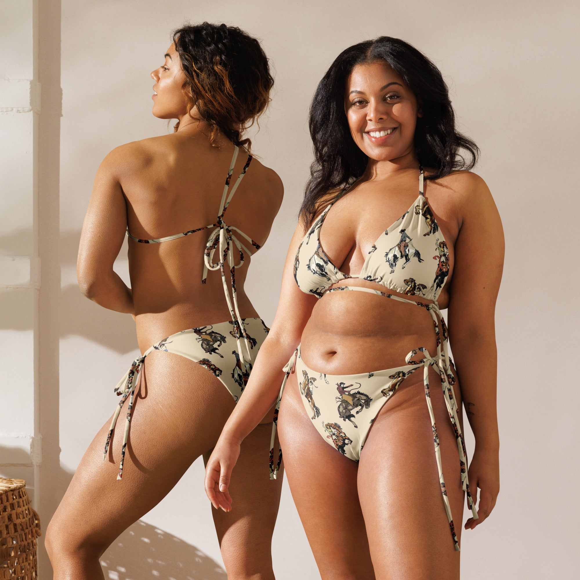 Baha Ranch Yeehaw Vintage Cowgirl String Bikini