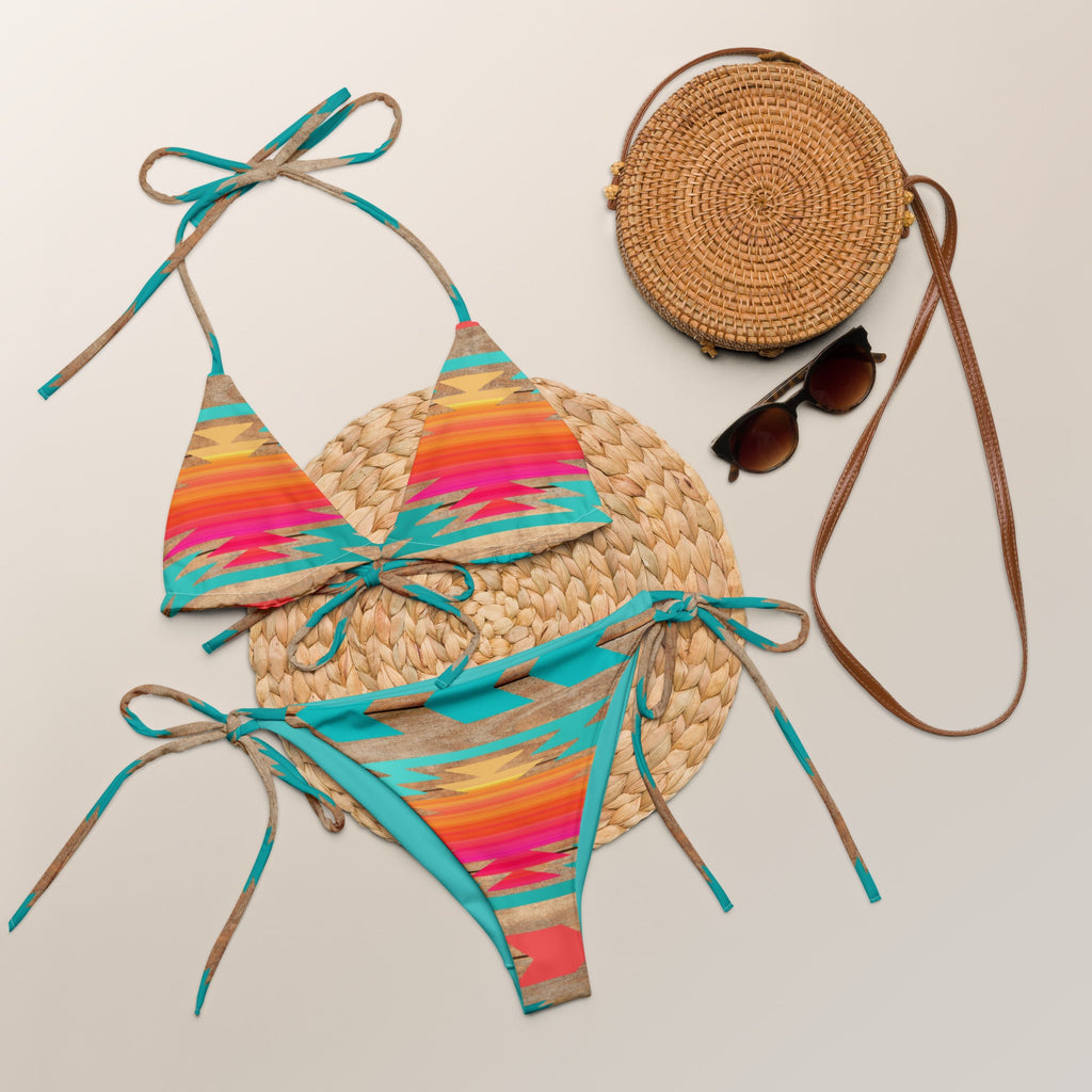 Baha Ranch Yeehaw Southwest Aztec String Bikini