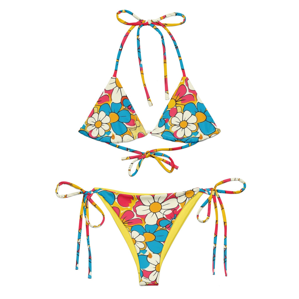 Baha Ranch Yeehaw Flower Child Retro String Bikini