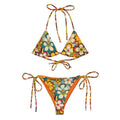 Baha Ranch Yeehaw Woodstock Retro Floral String Bikini