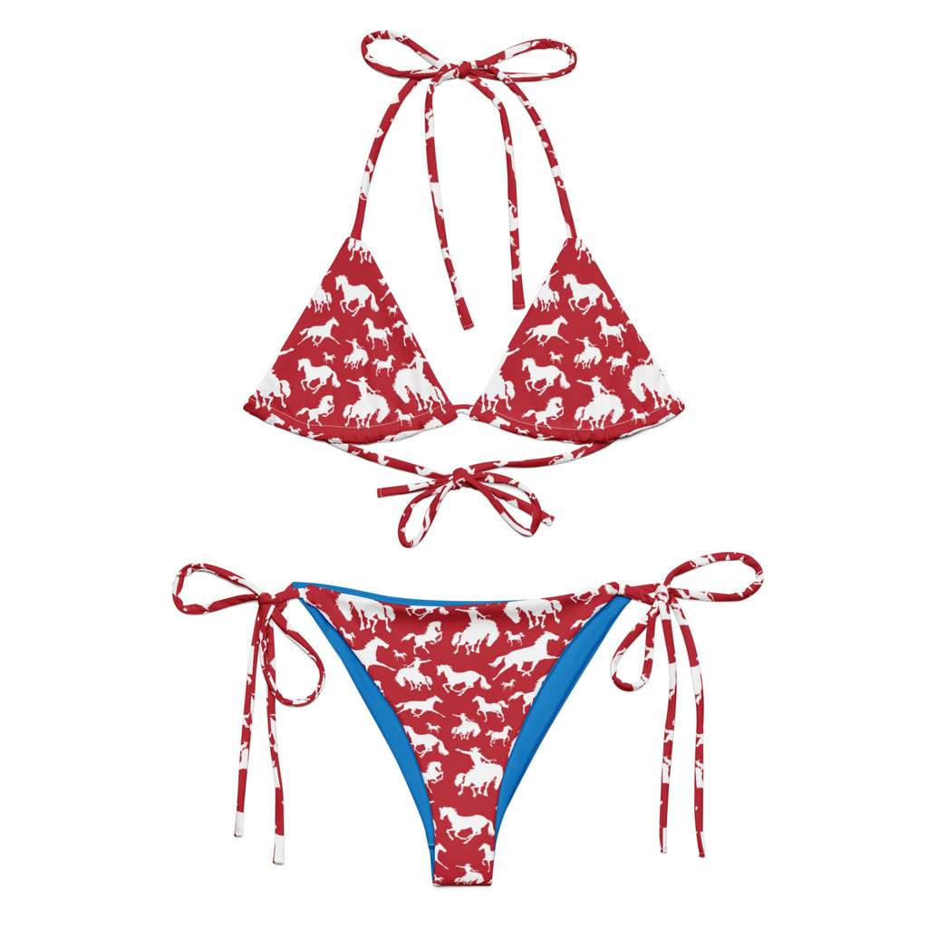 Baha Ranch Yeehaw Red Rodeo Cowboy String Bikini