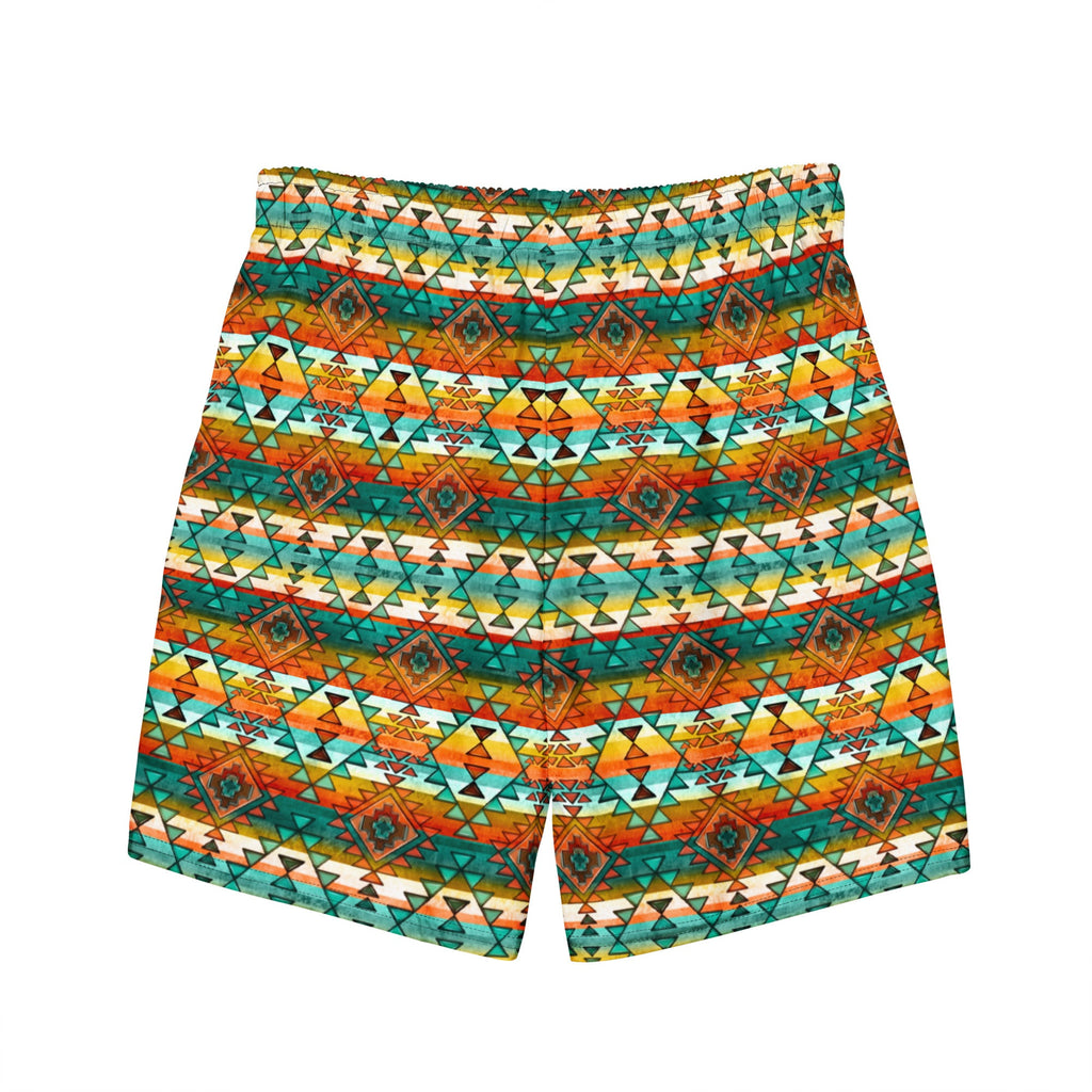 Baha Ranch Yeehaw Native Aztec Men's Swim Trunks