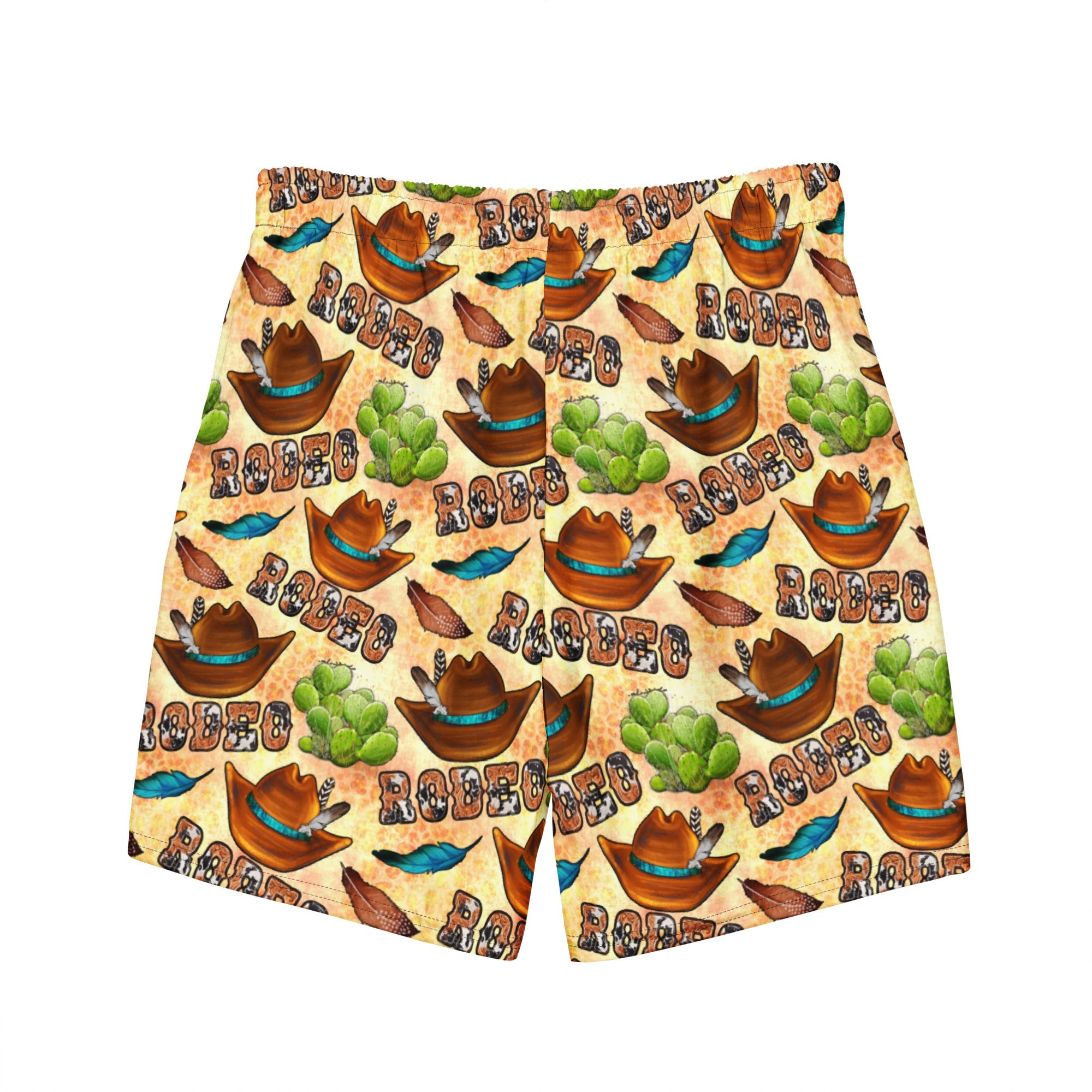 Baha Ranch Yeehaw Rodeo Fever Men's Swim Trunks