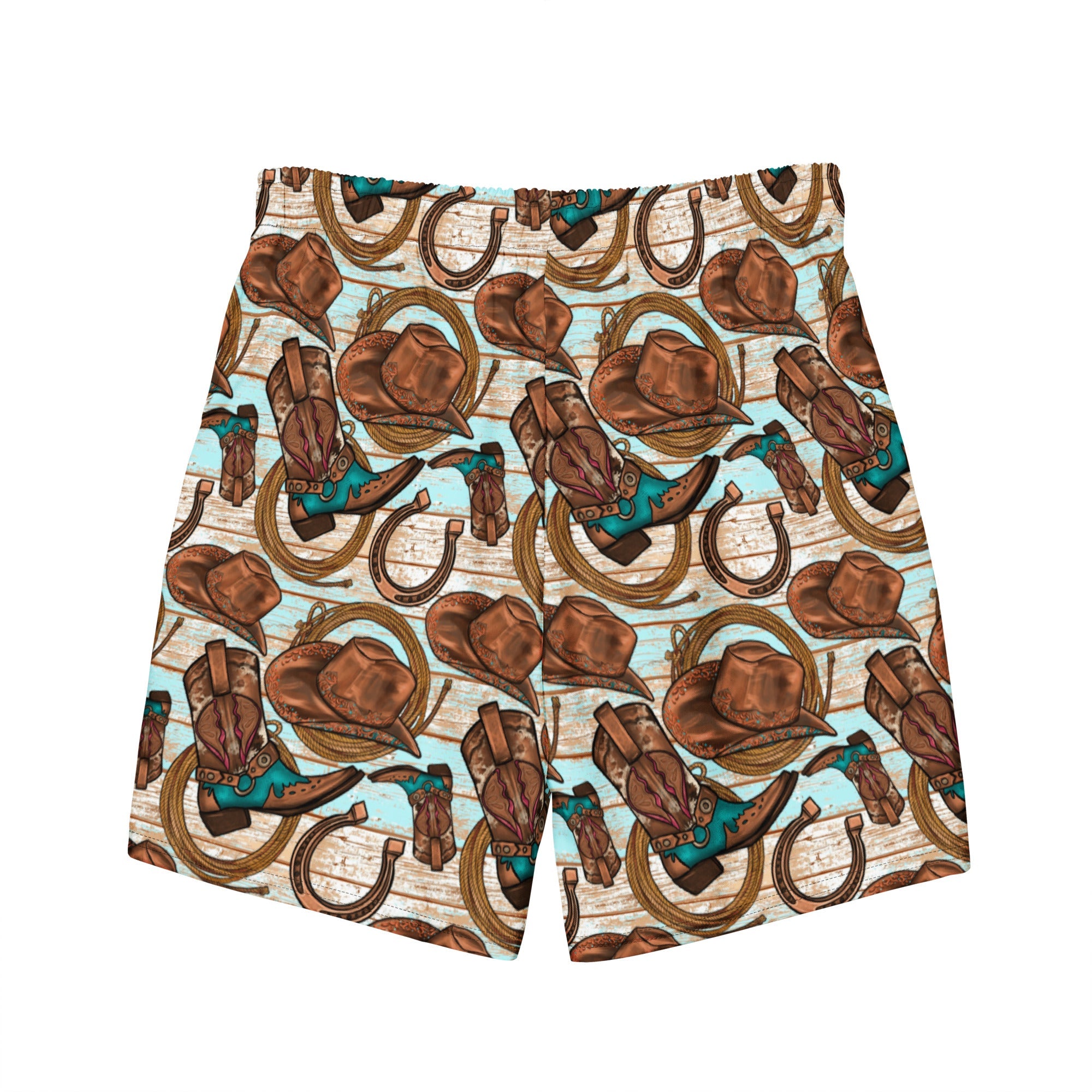 Baha Ranch Yeehaw Cowboy Up Men's Swim Trunks