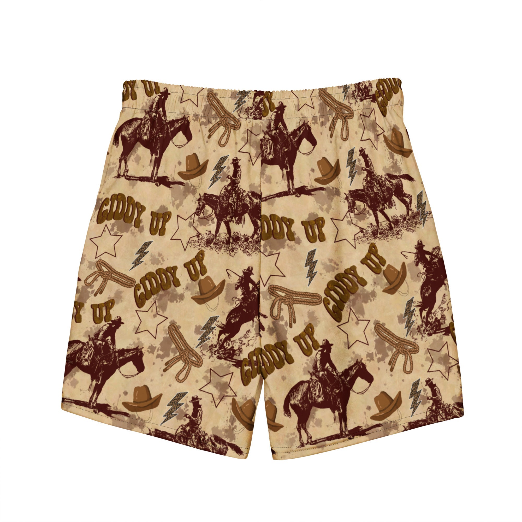 Baha Ranch Yeehaw Vintage Western Men's Swim Trunks
