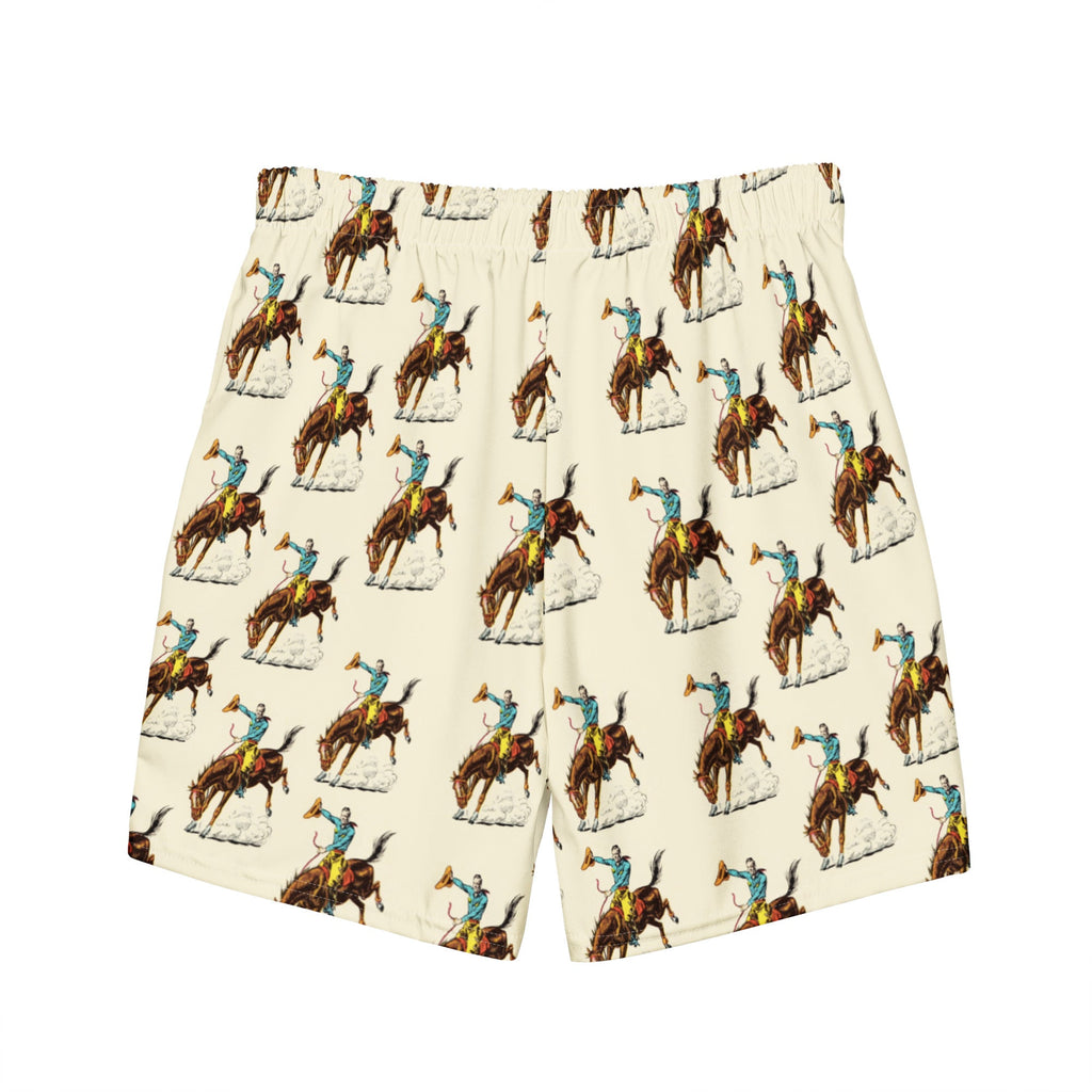Baha Ranch Yeehaw Vintage Rodeo Men's Swim Trunks