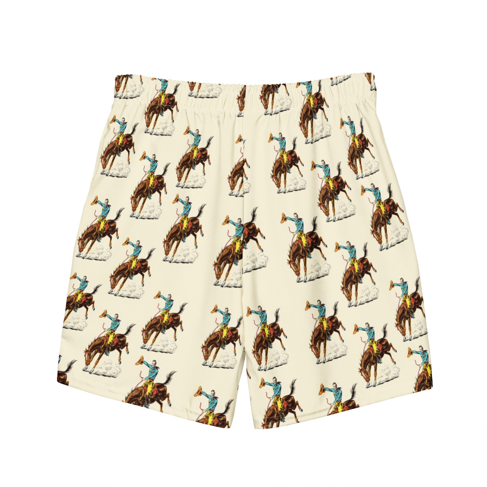 Baha Ranch Yeehaw Vintage Rodeo Men's Swim Trunks