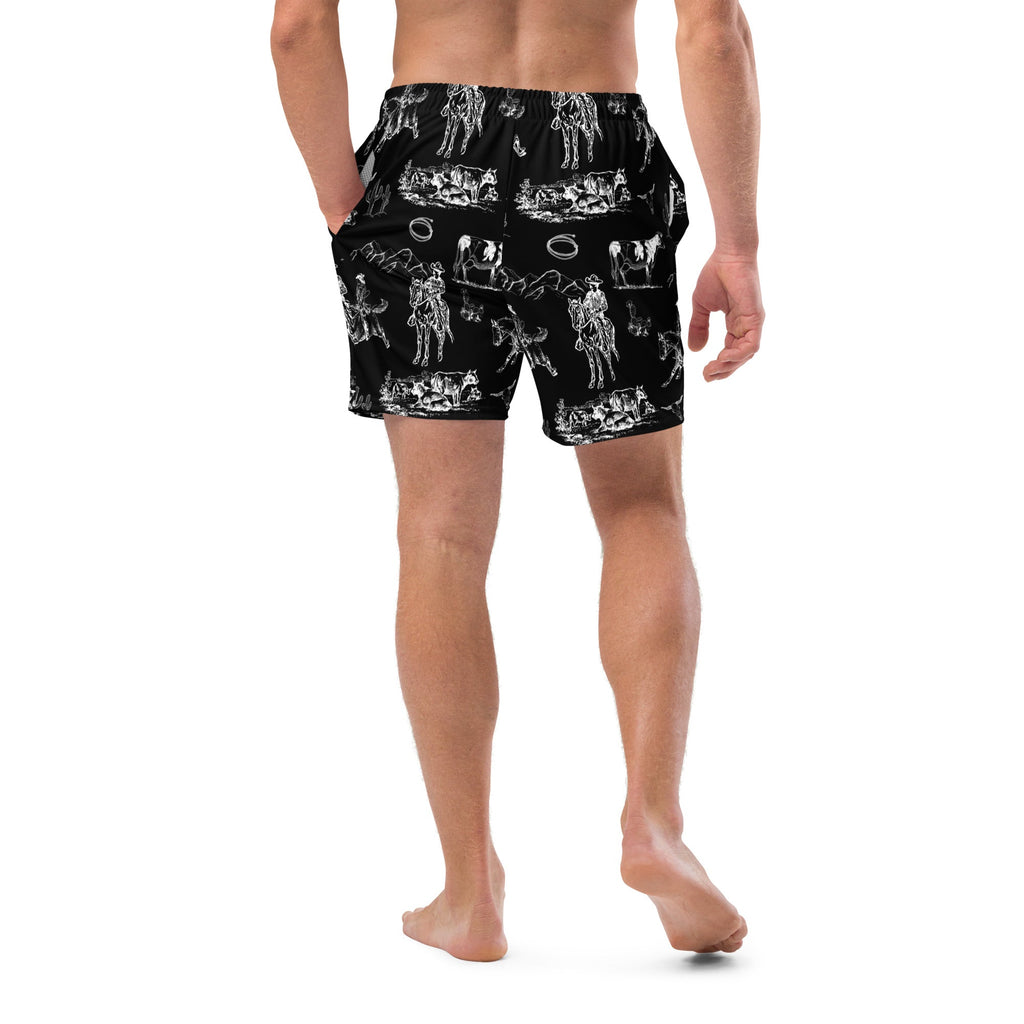 Baha Ranch Yeehaw Ranch Life Men's Swim Trunks