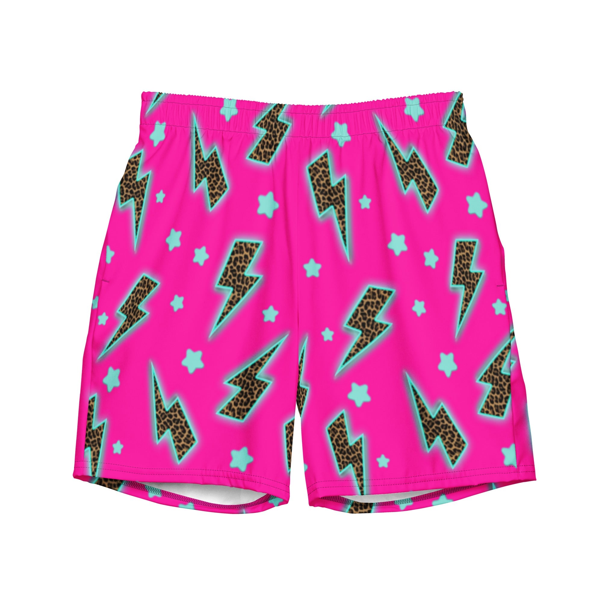 Baha Ranch Yeehaw Leopard Lightning Men's Swim Trunks