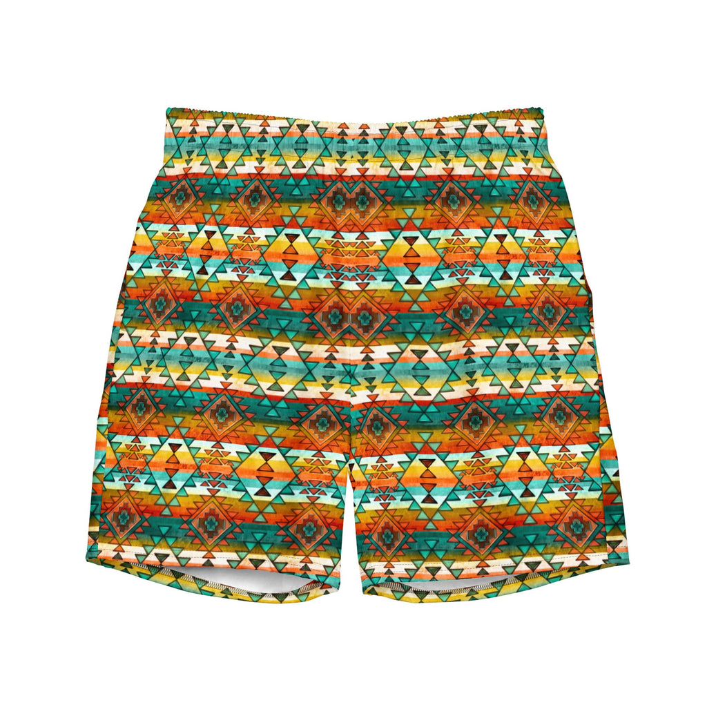 Baha Ranch Yeehaw Native Aztec Men's Swim Trunks