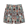 Baha Ranch Yeehaw Gray Aztec Men's Swim Trunks