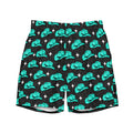 Baha Ranch Yeehaw Turquoise Hat Men's Swim Trunks