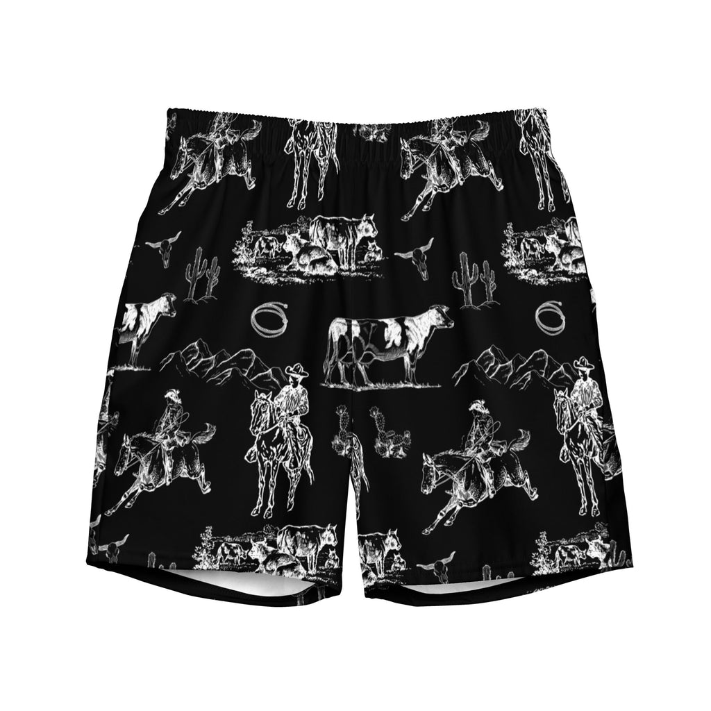Baha Ranch Yeehaw Ranch Life Men's Swim Trunks