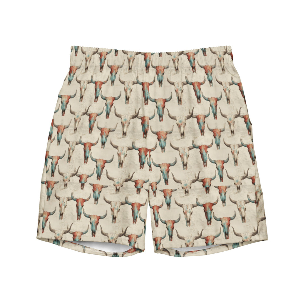 Baha Ranch Bullhead Skull Swim Trunks
