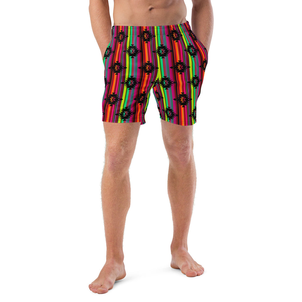 Baha Ranch Yeehaw Aztec Serape Swim Trunks
