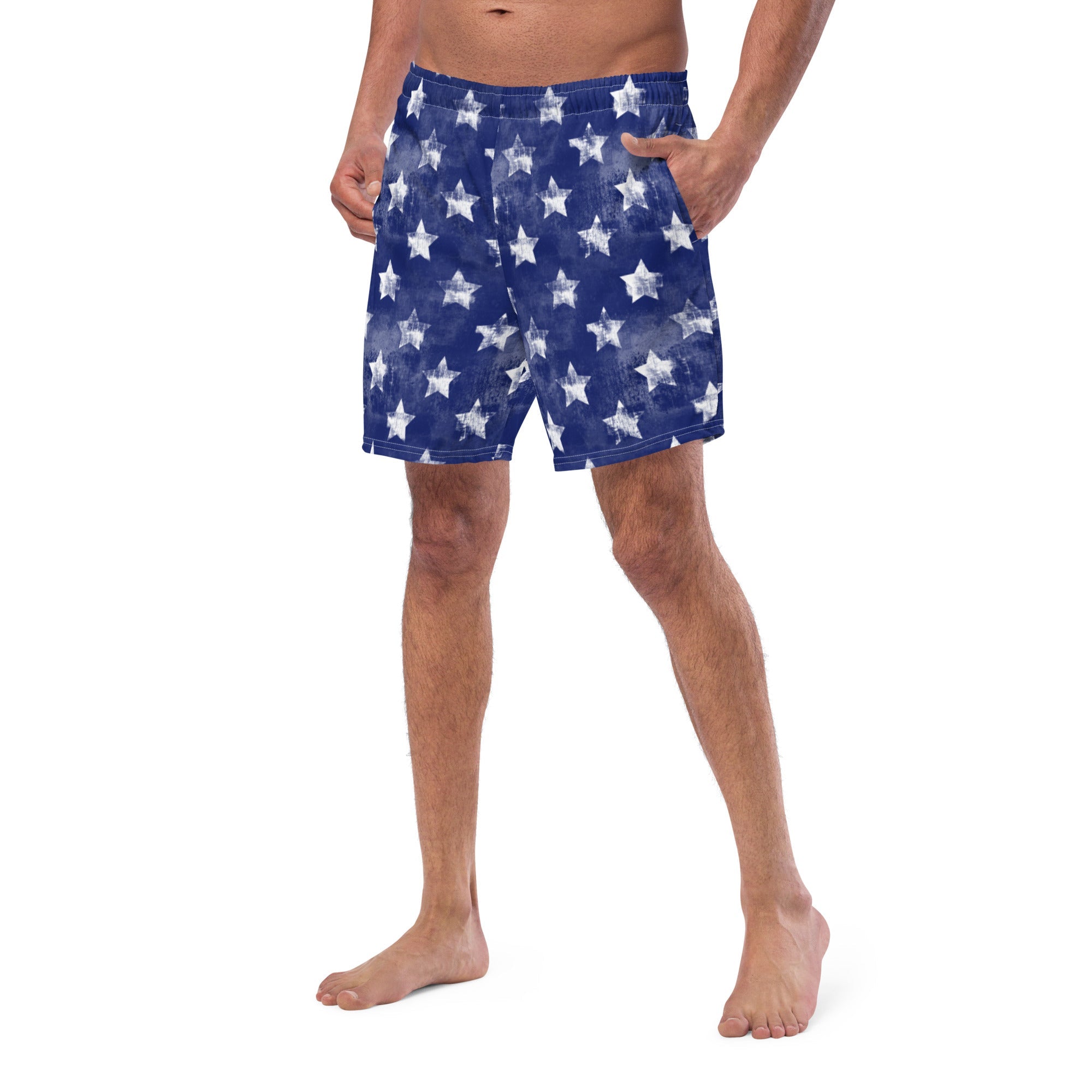 Baha Ranch Yeehaw Stars Men's Swim Trunks