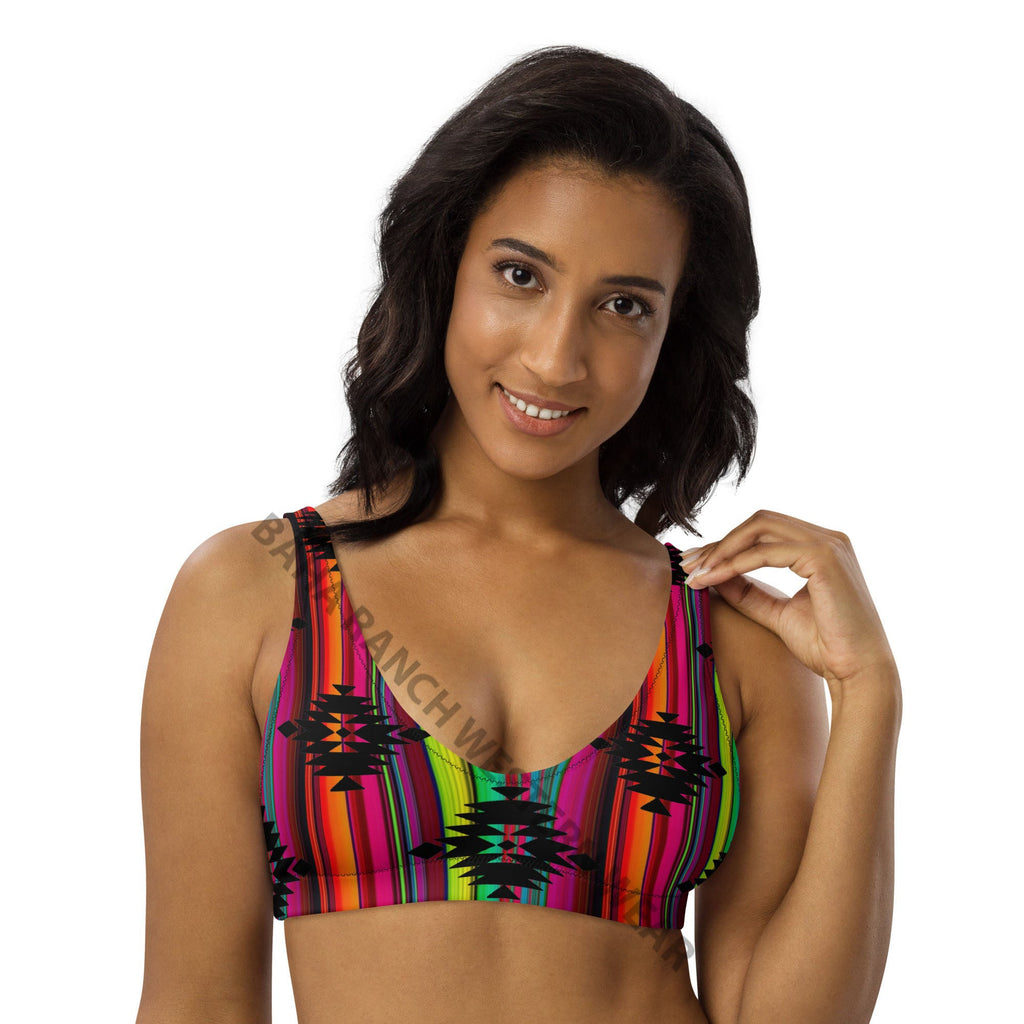 Baha Ranch Yeehaw Aztec Serape Bikini Top