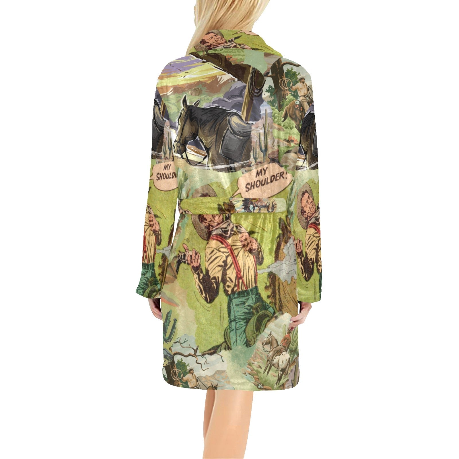 Baha Ranch Old West Women's Western Bath Robe