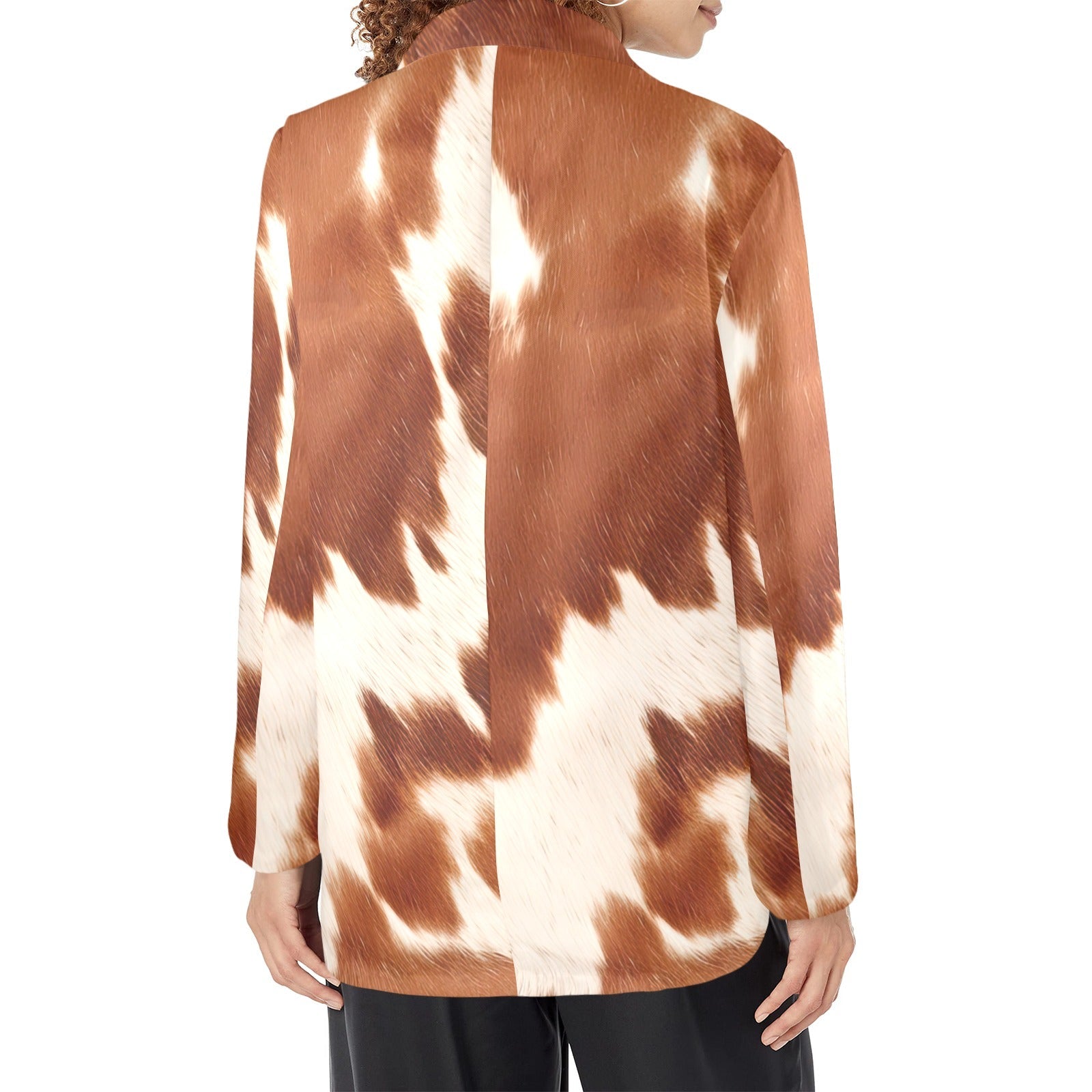 Baha Ranch Cowhide Print blazer