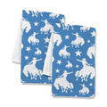 Baha Ranch Blue Rodeo Cowboy Set of 2 Dish Towels Made in America