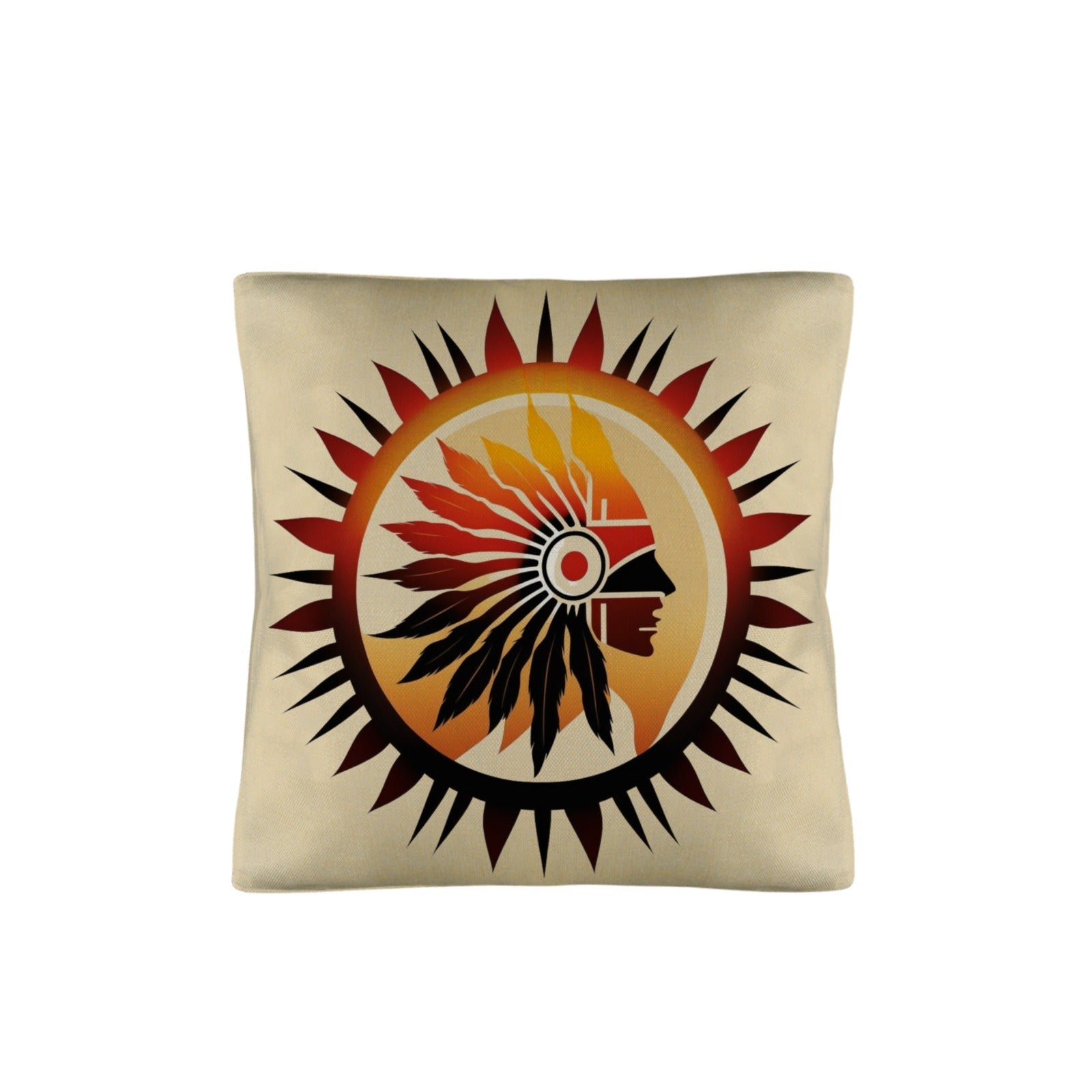 Baha Ranch Native Sun Throw Pillow Case Made in America
