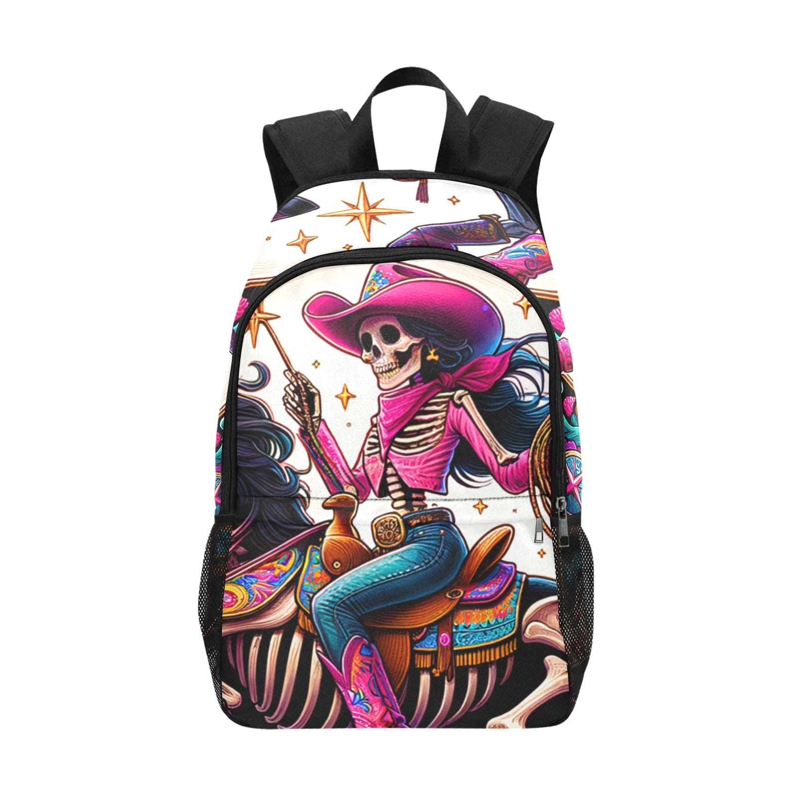 Baha Ranch Skeleton Cowgirl Backpack