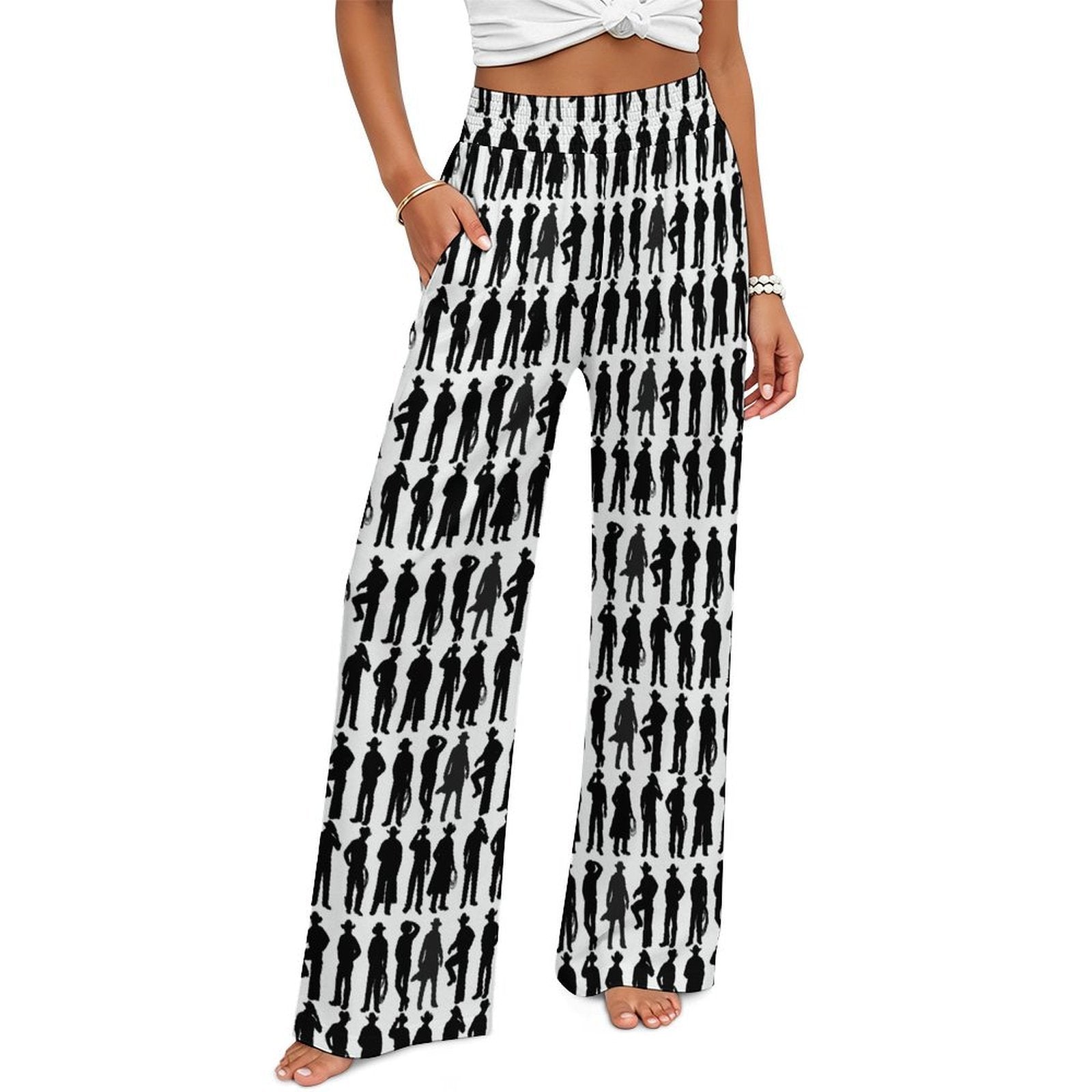 Baha Ranch I'm Your Huckleberry High Waisted Wide Leg Pants
