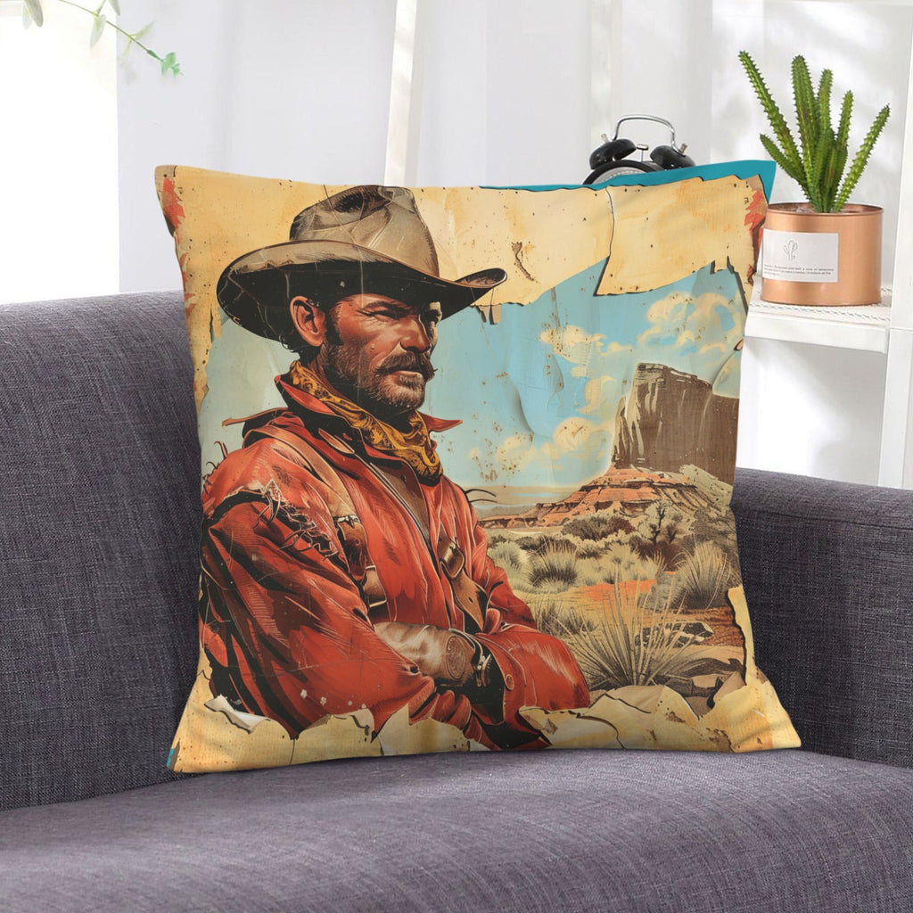 Baha Ranch Rugged Cowboy Velvety Soft Pillow Case Made in America