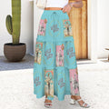 Baha Ranch Retro Pop Western Prairie Maxi Skirt