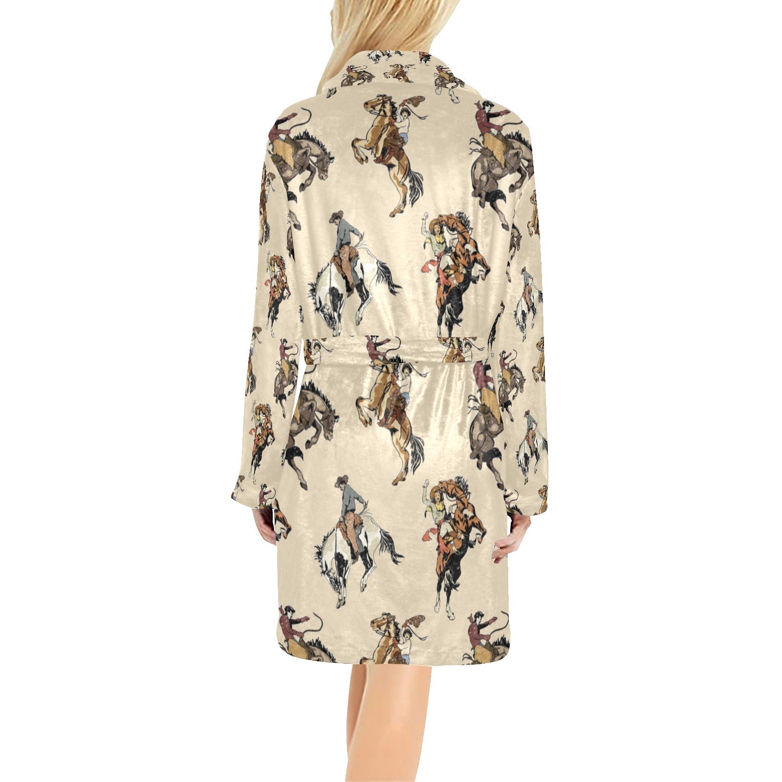 Baha Ranch Vintage Cowgirl Women's Bath Robe