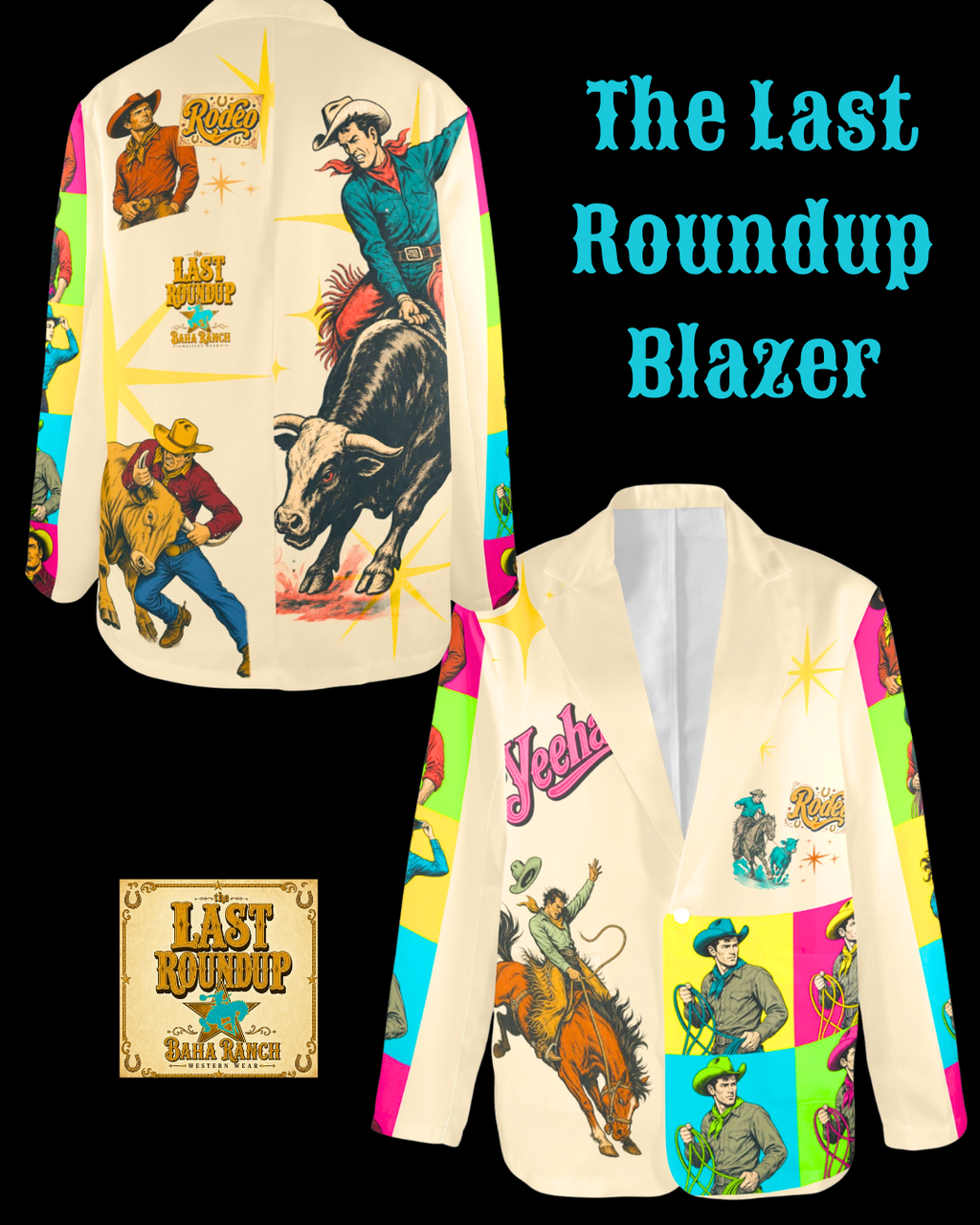 Baha Ranch The Last Roundup Blazer in Beige