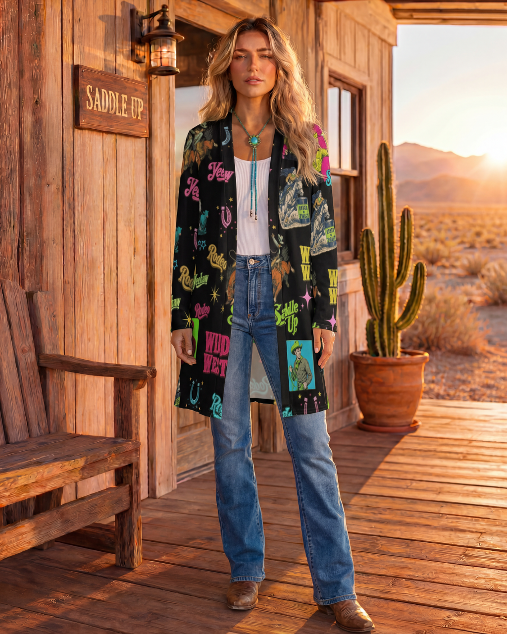 Baha Ranch The Last Roundup Lightweight Cardigan