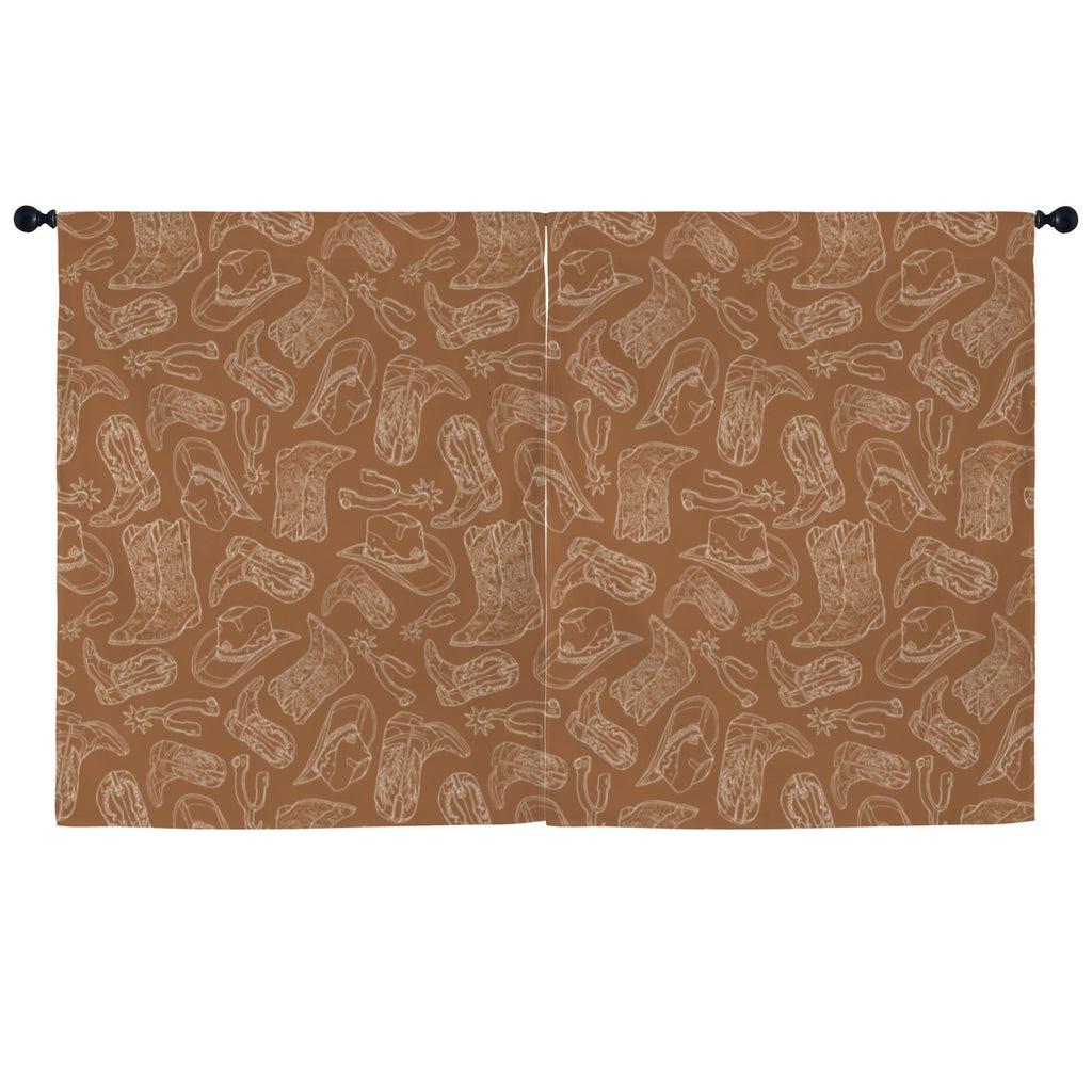 Baha Ranch Western Print Curtains (52" x 63" ) Made in America